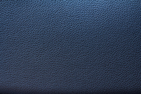 Blue leather texture, Blue leather bag, Blue leather background.