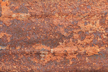 Rusty dirty iron metal plate background. Old rusty metal.