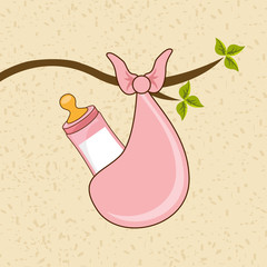 baby shower icon design 