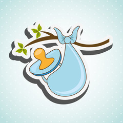 baby shower icon design 