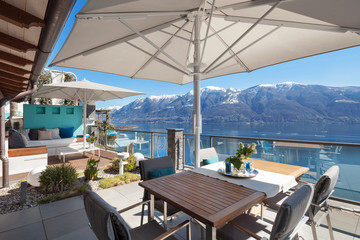 terrace of a luxury house