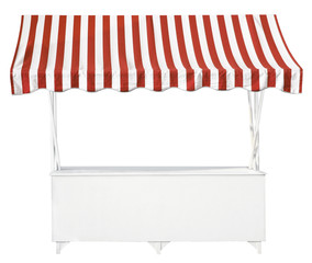 Market stall with awning