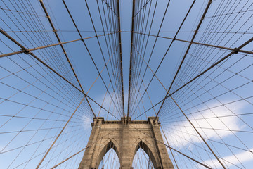Fototapeta premium Brooklyn Bridge Walkway - Nowy Jork