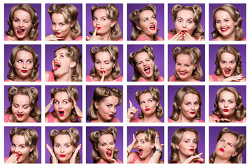 Collage with emotions