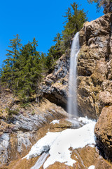 Wasserfall Zipfelsbach, Hintersteiner Tal, Allgäuer Hochalpen, Bayern, Deutschland