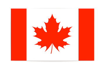 The canadian flag patriotism