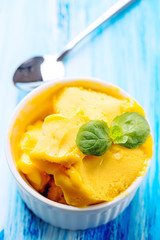 Passion fruit sherbet