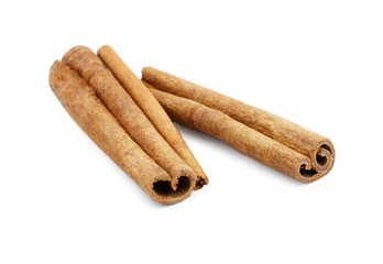 cinnamon isolated on white background