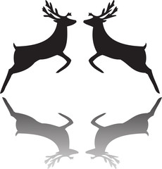 stag silhouette - illustration