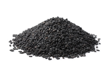 Pile of black sesame seeds