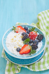 Rice porridge with coconut milk