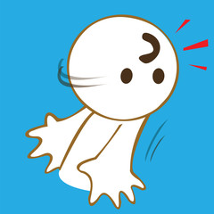 frightened and look back