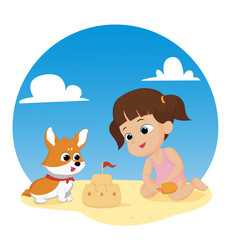 The best summer child's outdoor activities on the beach.