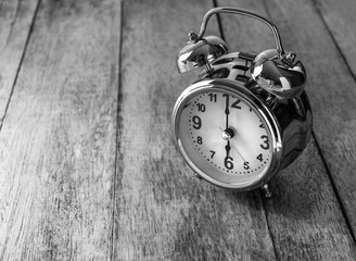 vintage black and white clock