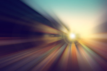 Obraz premium motion on night road abstract background