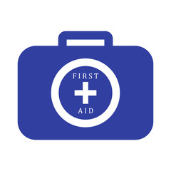 Stylized icon of a colored first aid kit