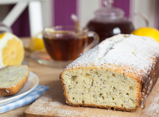 Lemon poppy seed bread with ricotta