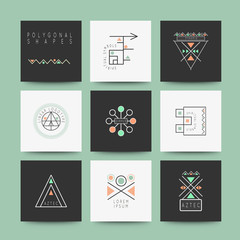  Set of minimal geometric shapes