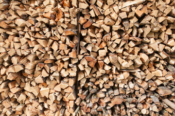 Brennholzstapel