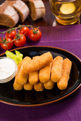 cheese stick with sauce