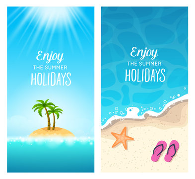 Summer Banners - Exotic Holidays