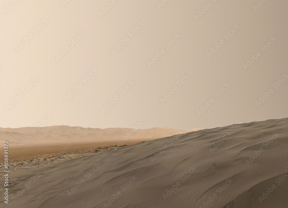 Canvas Prints mars surface. elements of this image furnished by nasa