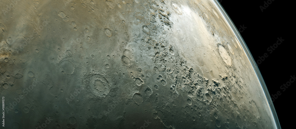 Canvas Prints mars surface. elements of this image furnished by nasa