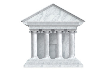 Obraz premium Ancient Colonnade Building, 3D rendering