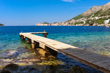 Wooden pier Dubrovnik