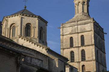 Fototapeta na wymiar Avignon Cathedral Tower Facade