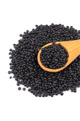 Black lentils beans