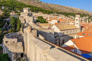 Fototapeta na wymiar Dubrovnik west defense walls