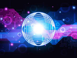 Abstract Technology Concept Background. Vector Illustration