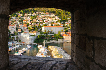 Dubrovnik old city harbor