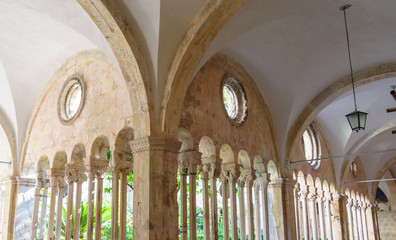 Dubrovnik Franciscan monastery cloister colonnades