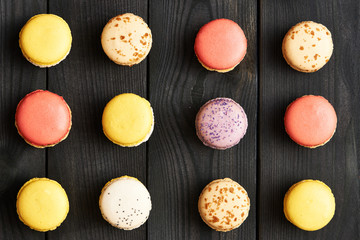 French delicious dessert macaroons