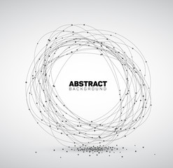 Abstract black and white vector background