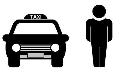 Homme un taxi