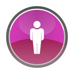 Avatar dans un bouton rose