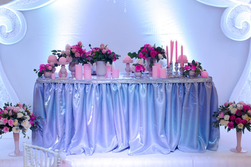 Table for the bride and groom