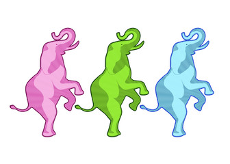 circus elephant art design