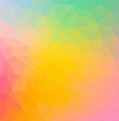 Rainbow colorful composition with triangle shapes