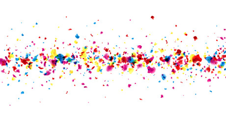 Banner with painted drops.