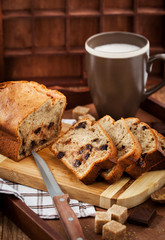 Delicious fresh homemade banana bread