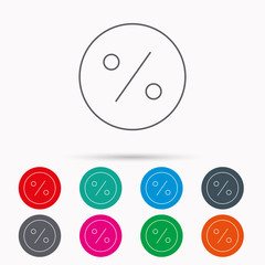 Discount percent icon. Sale sign.