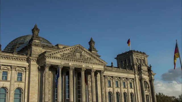 Reichstag, the German Parliament building  building in the capital of Germany, Berlin