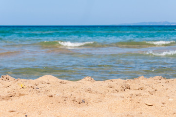 Sea shore as natural travel background