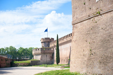 Castel sant angelo in Rome european famous medieval landmark