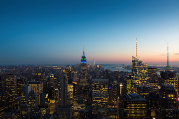 Fototapeta na wymiar Sunset in New York