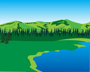 Obraz premium Beautiful year landscape